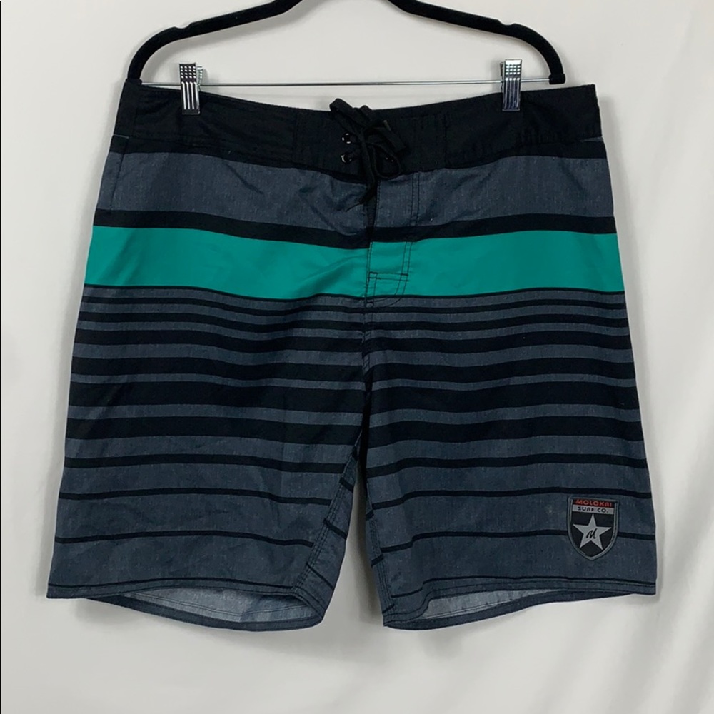 Molokai men’s swim trunks size 36. Black/grey